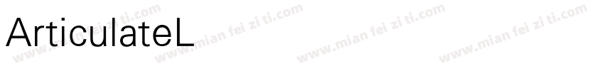 ArticulateLight 亮体字体转换